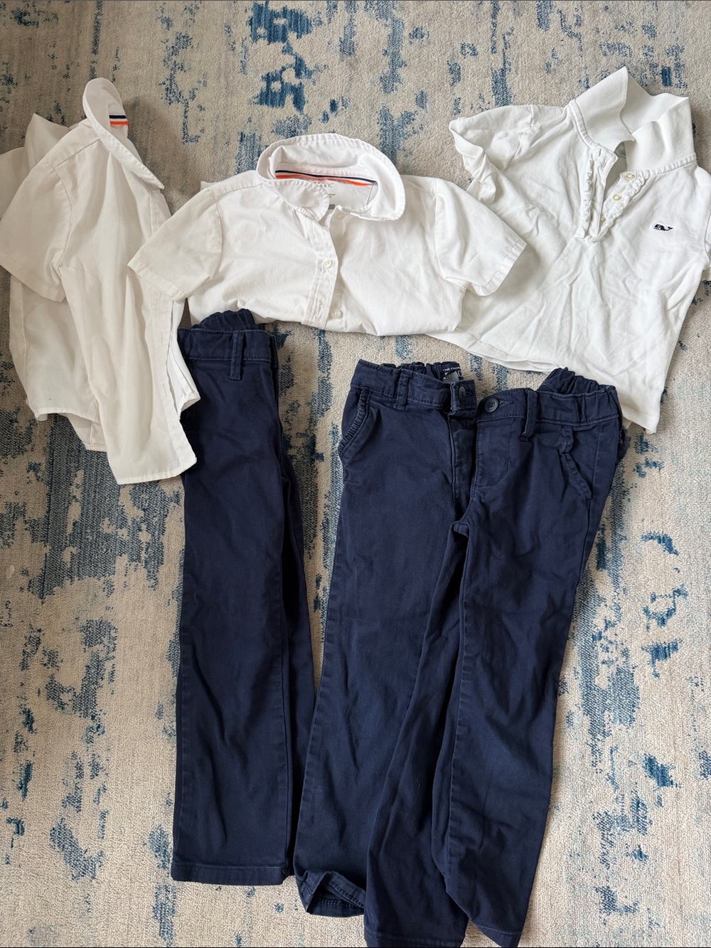 Girls Navy Chino Pants - shirts